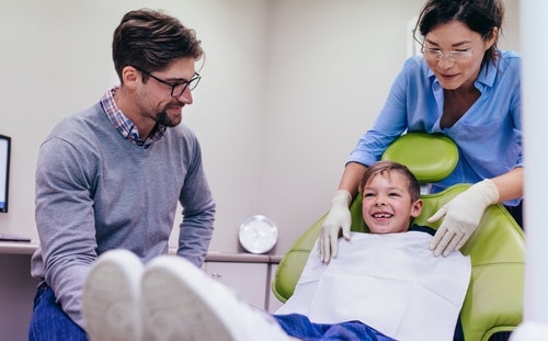 Children visit to dentist Sutherland